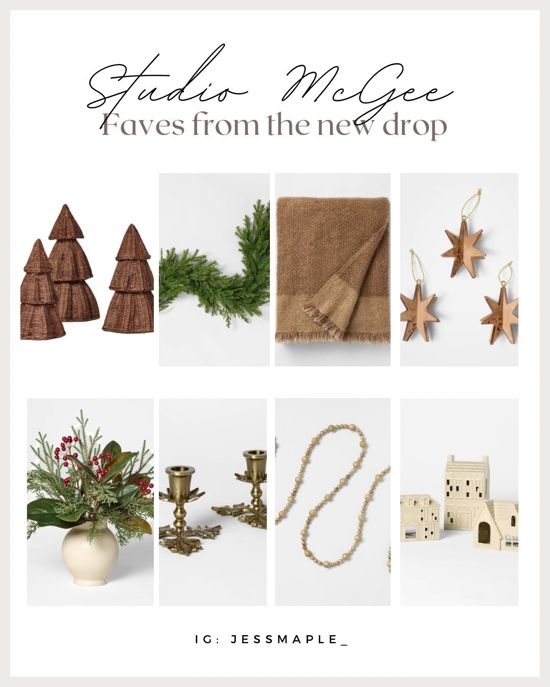 ✨ My favorite holiday picks from Target’s Studio McGee collection! I was a little late to the drop this year because of vacation, but luckily so many gorgeous pieces are still in stock. A lot of them feel very similar to last year’s collection… so if you missed out before, now’s the time to scoop them up. 🎄🤍

#LTKHome #LTKSeasonal