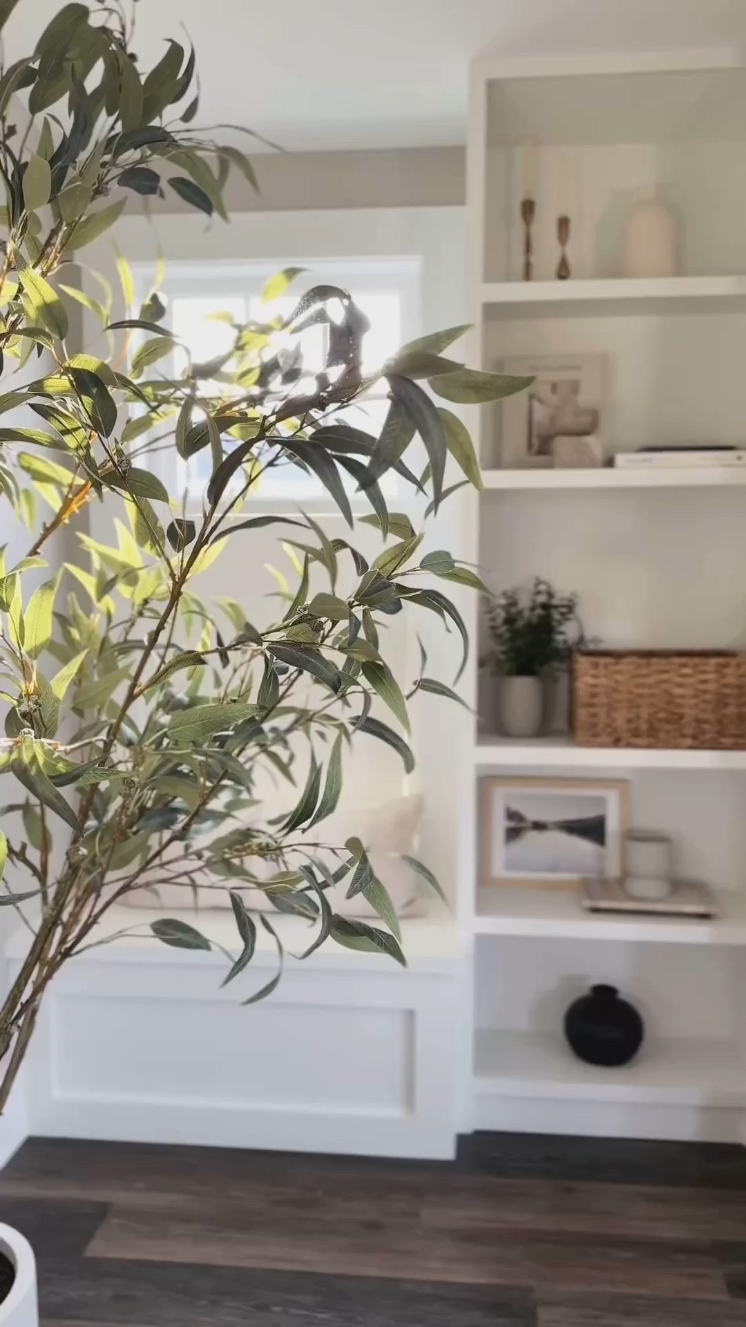In love 🌿 … This artificial Willow Eucalyptus Tree 7' with Artisan Planter is the perfect addition to any blank wall! 

#LTKSeasonal #LTKHome #LTKWatchNow
