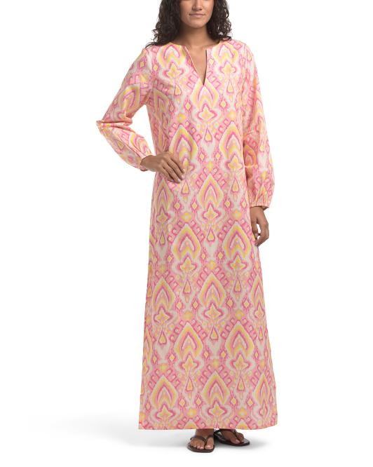 Printed Long Caftan | TJ Maxx