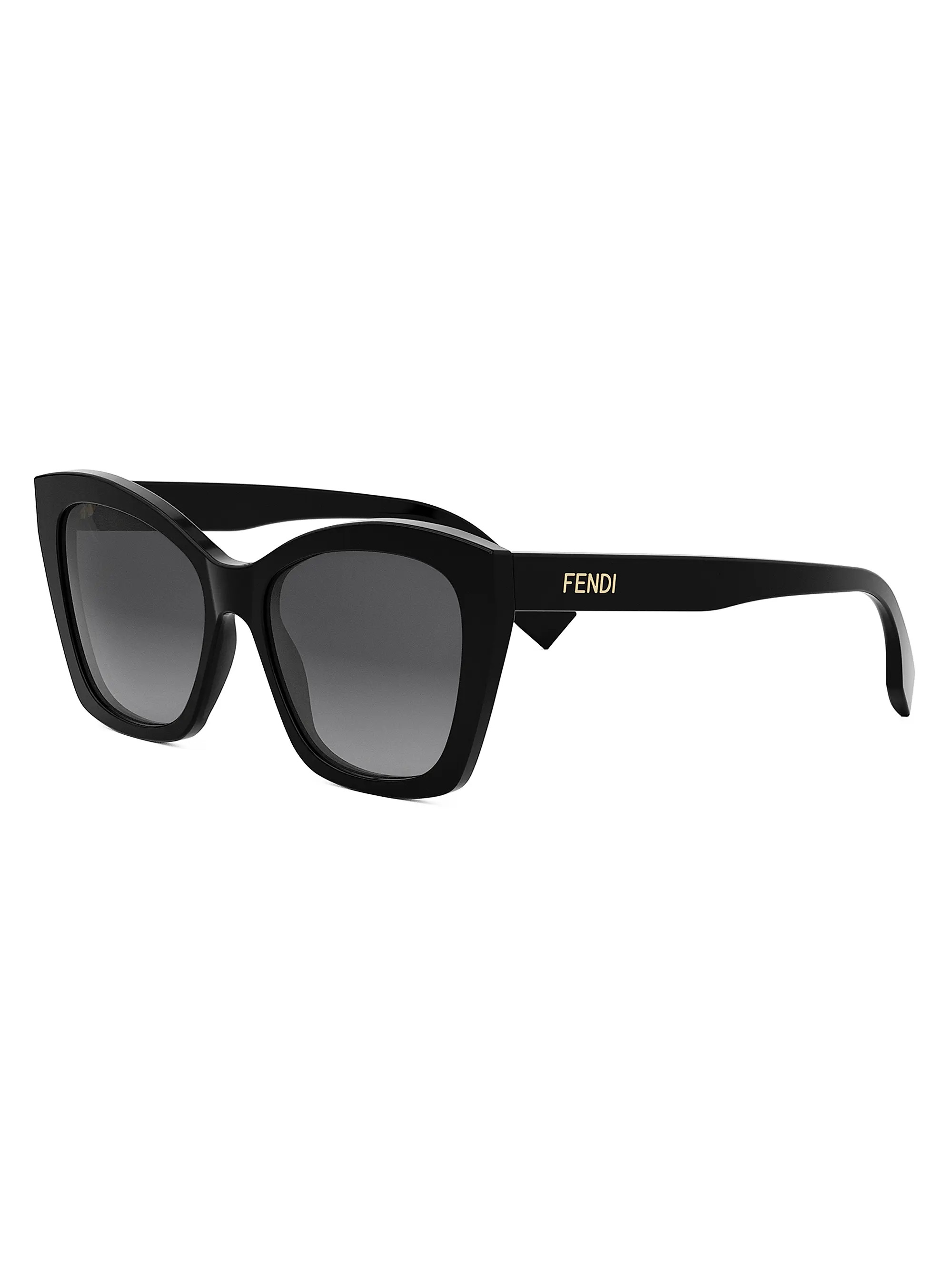 Fendi Lettering 55MM Square Sunglasses | Saks Fifth Avenue | Saks Fifth Avenue