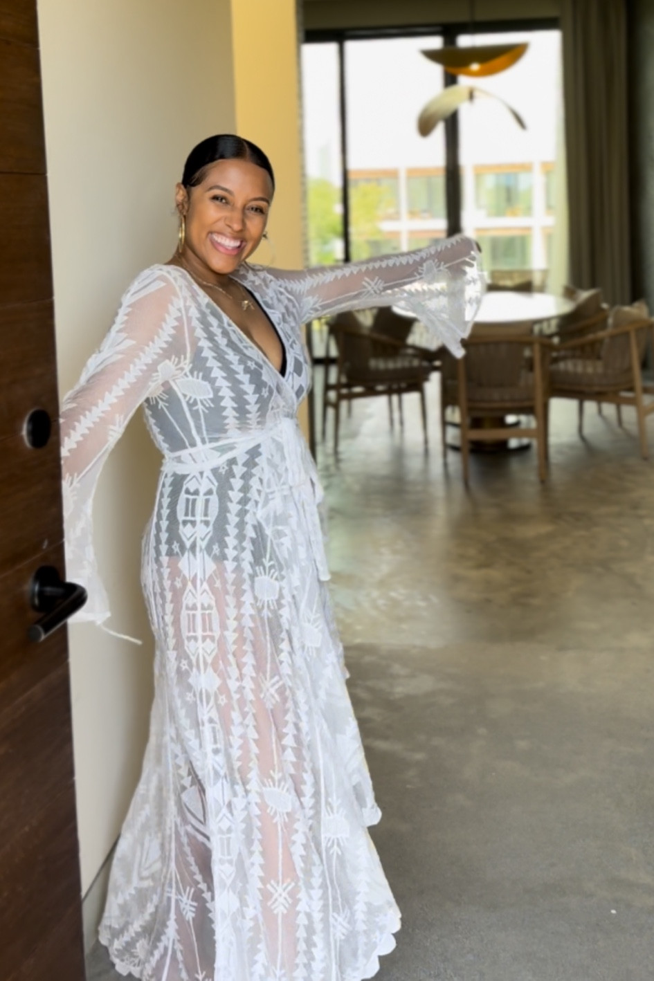 White lace embroidered kimono cover up 
#swimwear #coverup #coverupwithsleeves 

#LTKfindsunder100