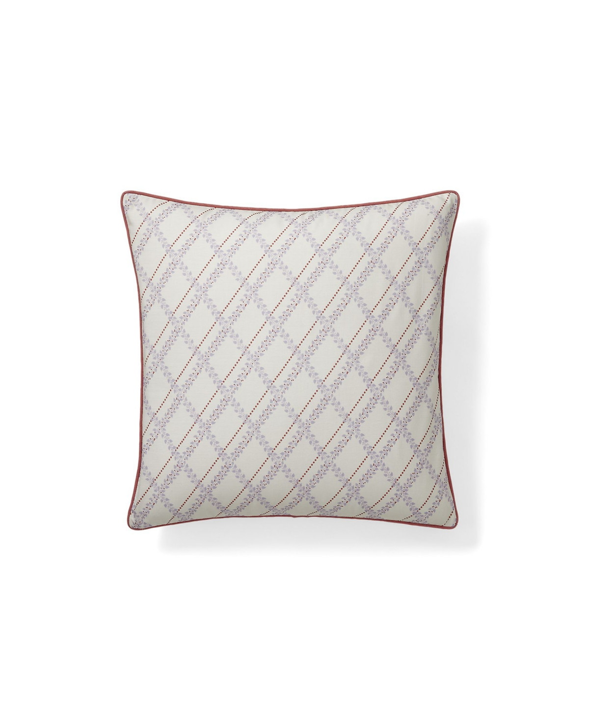 Lauren Ralph Lauren Madeline Contrast-Piped Decorative Pillow, 18" x 18" - Cream | Macy's
