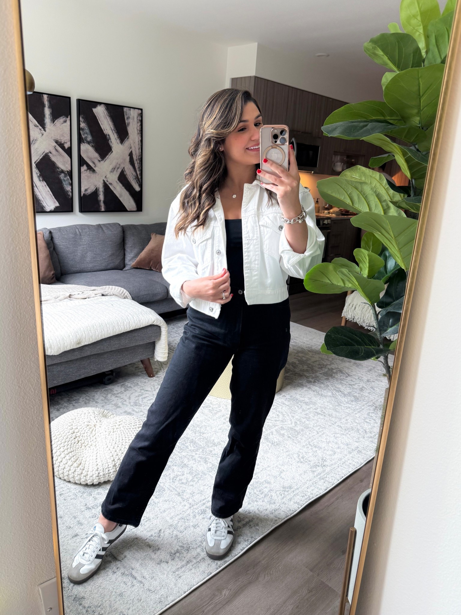 Gloomy days calls for an all black outfit with a touch of Spring/Summer. I’ve been wearing this denim jacket on repeat, love the fit and how lightweight it is. 

Jacket: Small
Denim: 28S 
Sambas: tts

summer outfits | spring outfits | casual chic style | effortless style | minimal style | adidas sambas outfits | abercrombie style

#LTKShoeCrush #LTKSummerEdit #LTKPetite