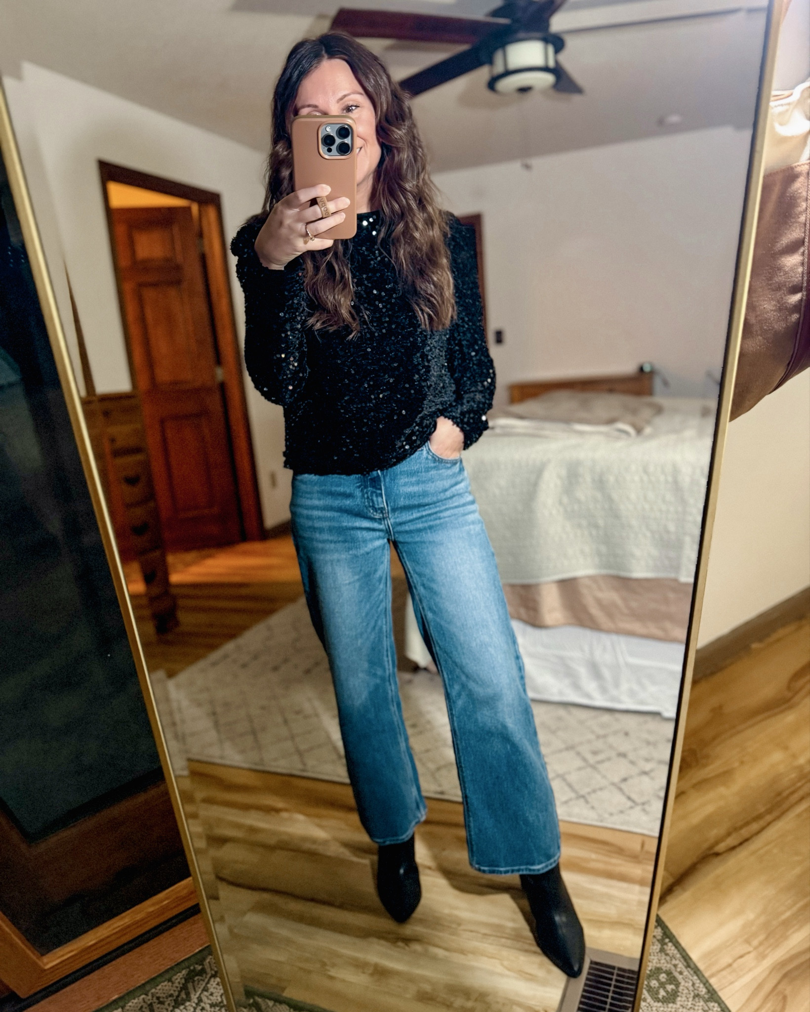 My sequin top and boots are older so I linked similar!

My jeans are size 24 with a 26” inseam and linked my jewelry! 

#LTKFindsUnder50 #LTKHoliday #LTKPetite