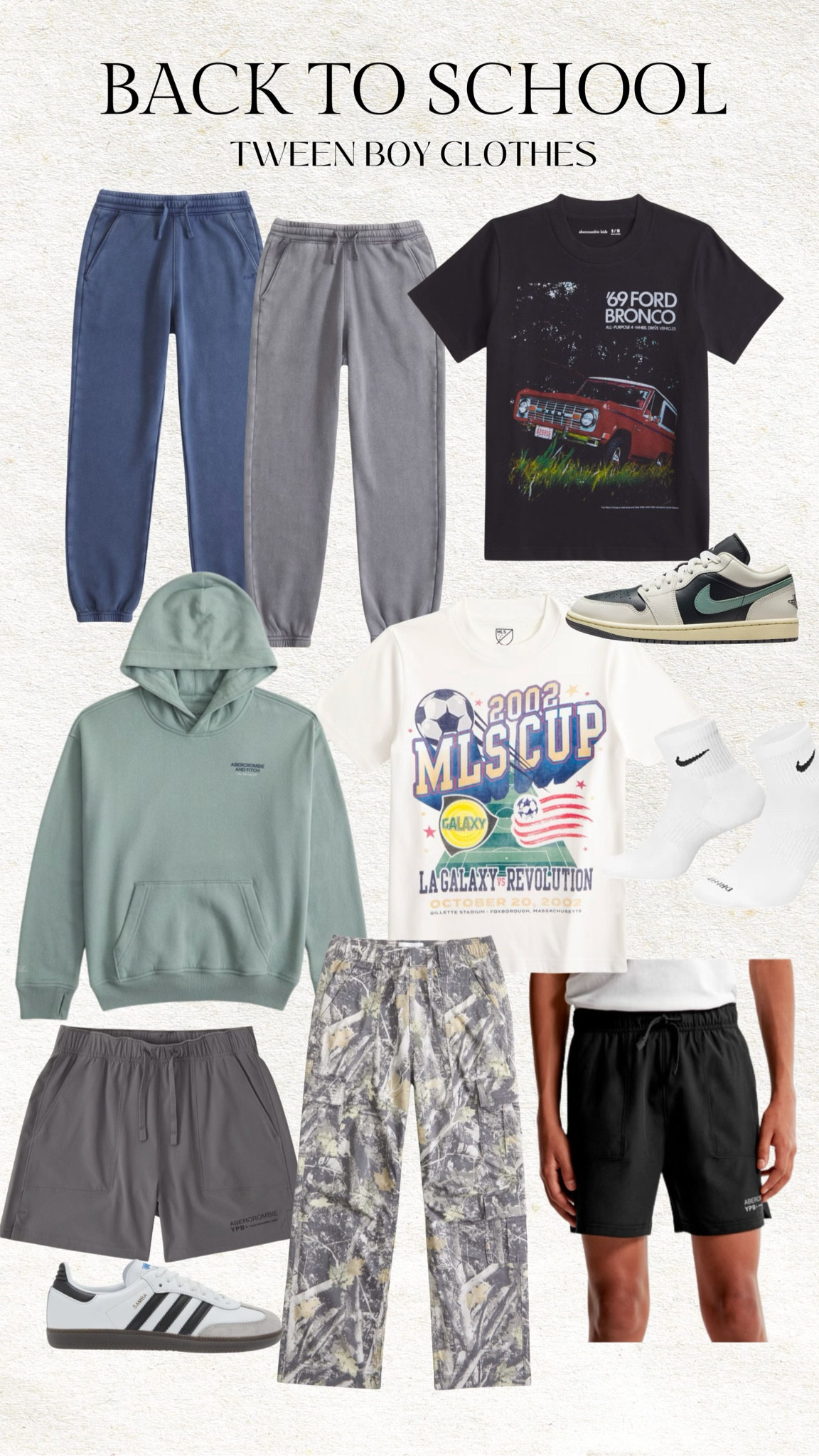 Back to school clothes for tween boys ✨ these tees and sweatshirts are SO soft and such good quality!  Beckam loves these camo cargo pants. I just ordered him this pair of Nikes for school too

Abercrombie kids is having 25-40% off everything right now, so it’s a great time to do back to school shopping!

Tween boy clothes, elementary boy clothes, little boy clothes, teen boy clothes, back to school tween clothes, school clothes shopping, Abercrombie kids, adidas samba, boys graphic tee, Christine Andrew 

#LTKKids #LTKFindsUnder50 #LTKBacktoSchool