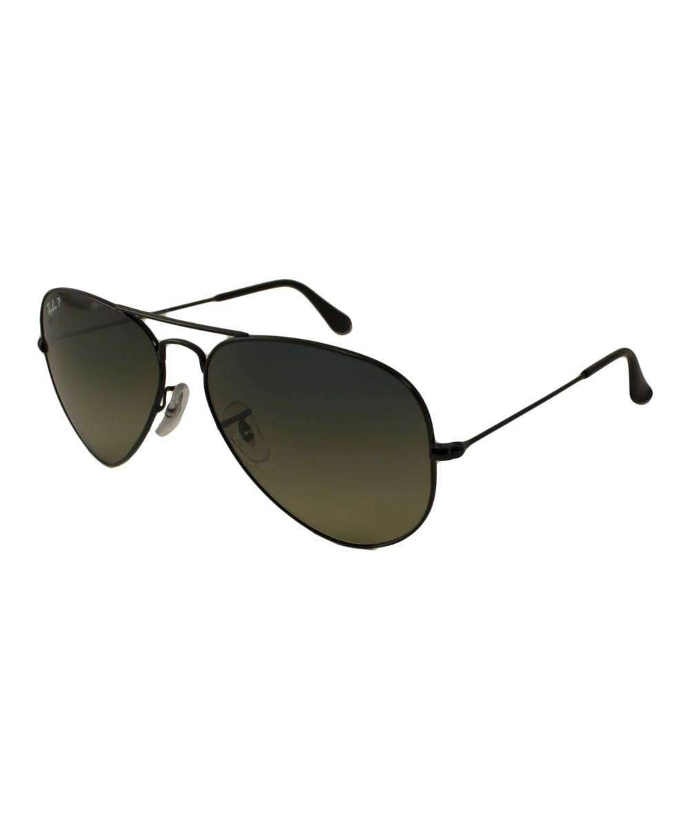 Black Aviator Polarized Sunglasses - Women | zulily