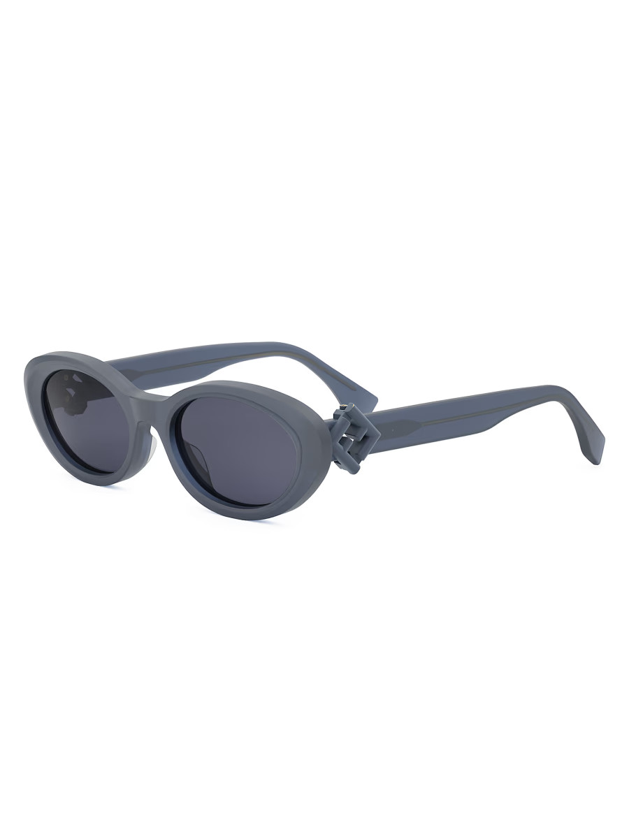 Diamond Black 53MM Oval Sunglasses | Saks Fifth Avenue