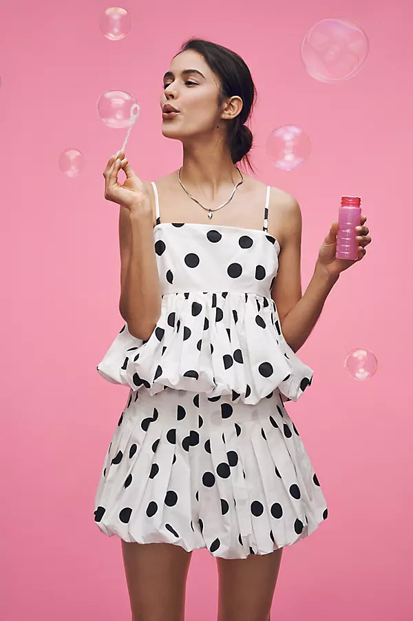 Polka Dot Bubble Shorts | Anthropologie (US)