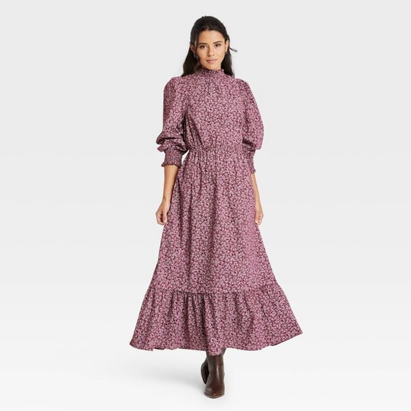 Women's Balloon Long Sleeve Dress - Universal Thread™ Floral | Target