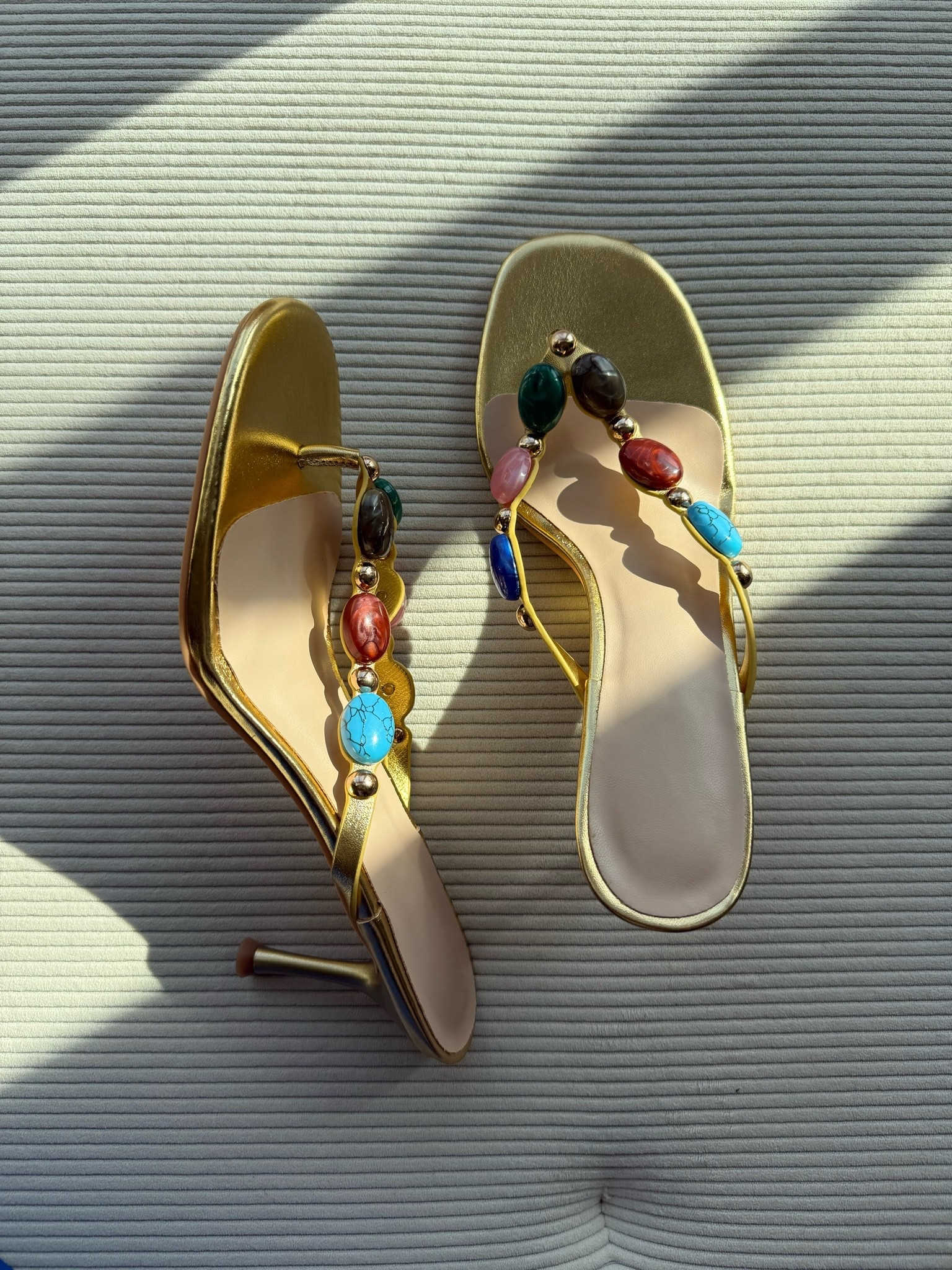 Beaded heeled sandals for summer

#LTKSeasonal #LTKSaleAlert #LTKOver40