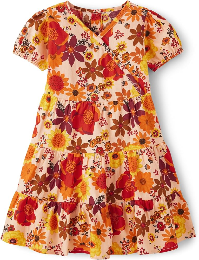 Gymboree Girls' and Toddler Short Sleeve Casual Printed Dresses | Amazon (US)