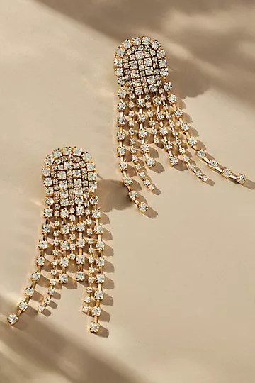 Crystal Fringe Earrings | Anthropologie (US)