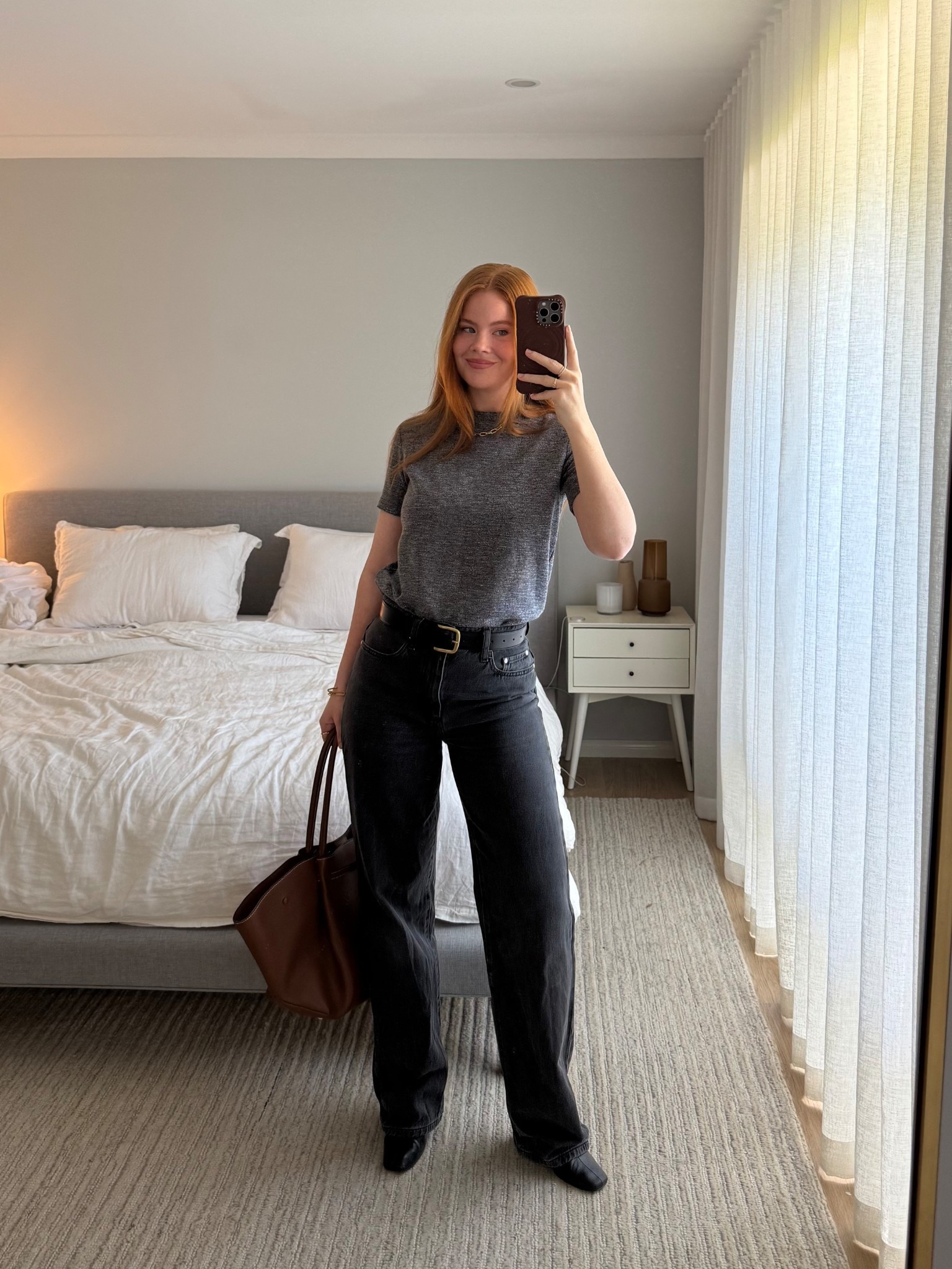 Today’s smart casual ootd, ft. a knitted grey t-shirt and relaxed black denim jeans, both of which I’ve had for years and years. You can’t beat classic capsule wardrobe pieces on days you don’t know what you wear, can you?

#LTKaustralia #LTKbag
