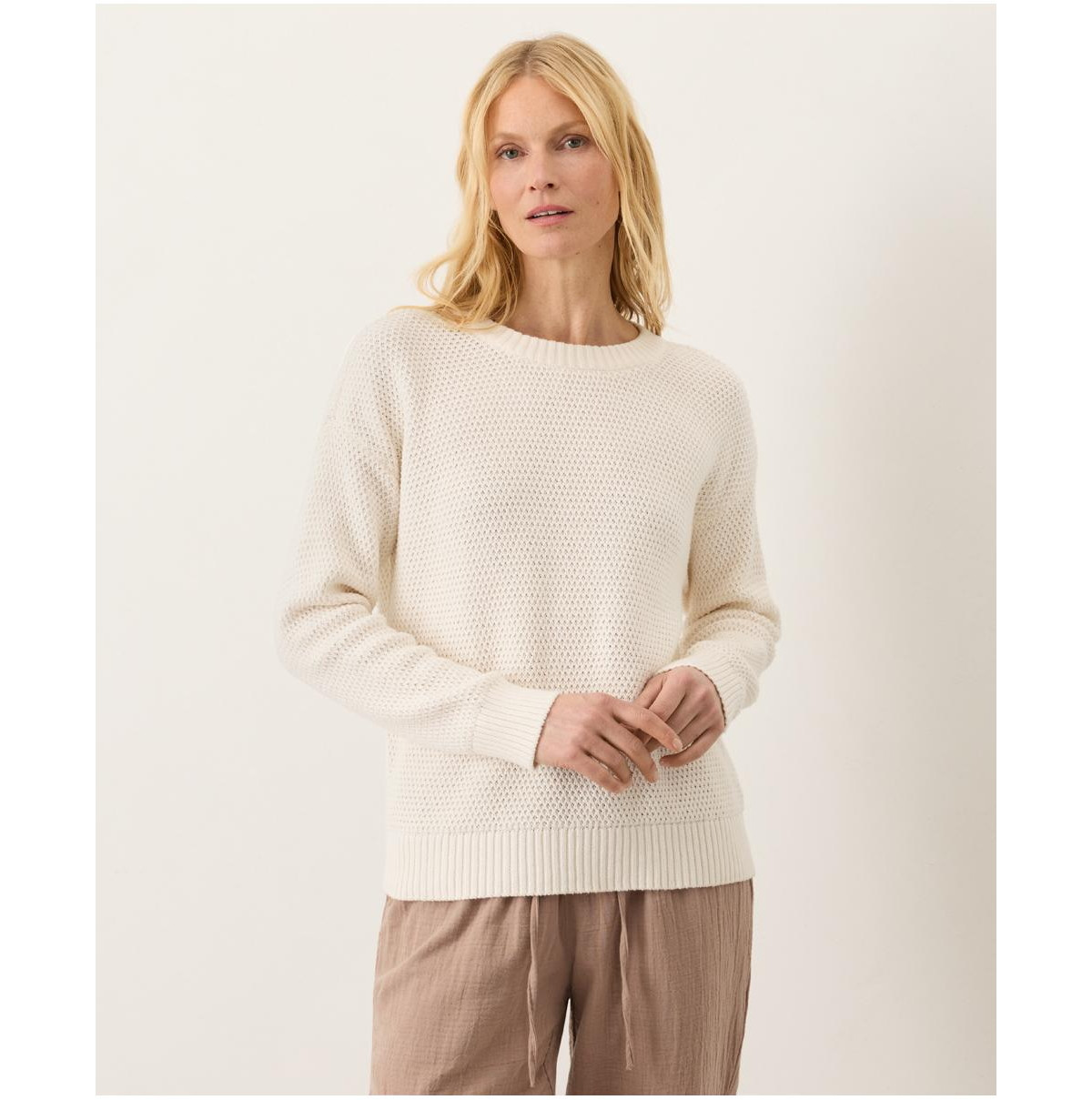 Pact Women's Shoreline Pullover Sweater - Cream | Macy's