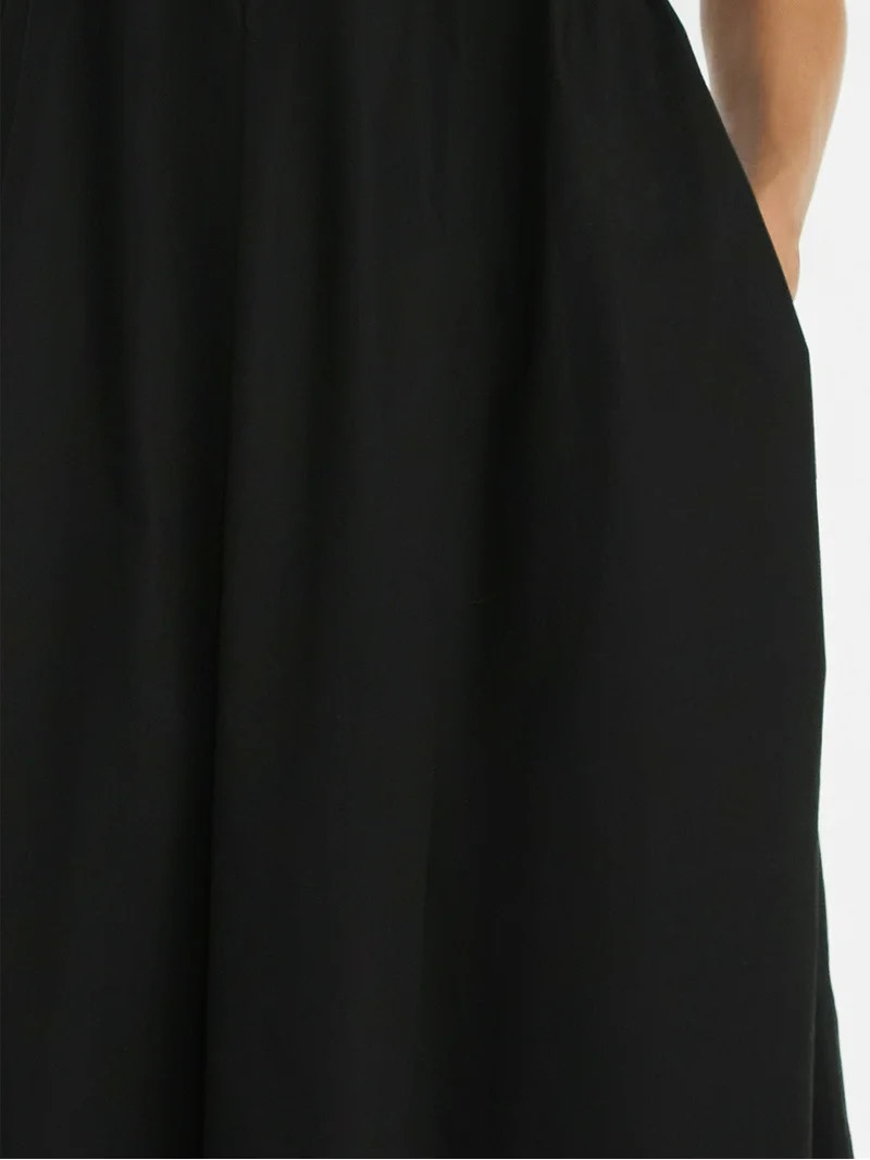 Time and Tru Women's Midi Dress with Puff Sleeves, XS-XXXL | Walmart (US)