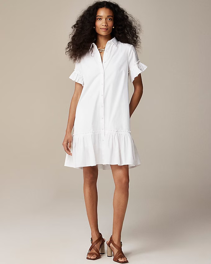 Amelia shirtdress in cotton poplin | J. Crew US