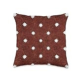 Little Arrow Design Company Boho Stars on Rust Throw Pillow, 16x16, Multicolor | Amazon (US)