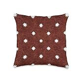 Little Arrow Design Company Boho Stars on Rust Throw Pillow, 16x16, Multicolor | Amazon (US)