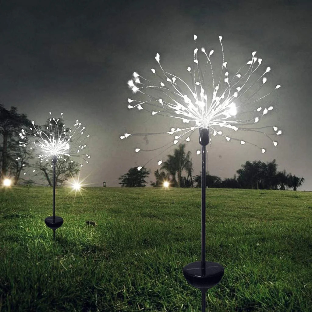 Solar Firework Light,120 LED Multi Color Outdoor Firework Solar Garden Decorative Lights for Walk... | Walmart (US)