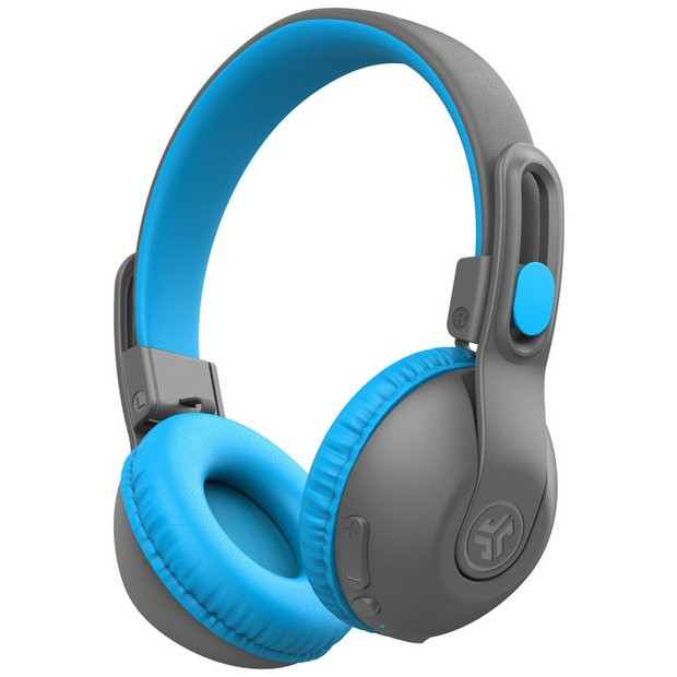 Buy JLab JBuddies Studio 2 Kids Bluetooth Headphones - Grey/Blue | Wireless headphones | Argos | argos.co.uk