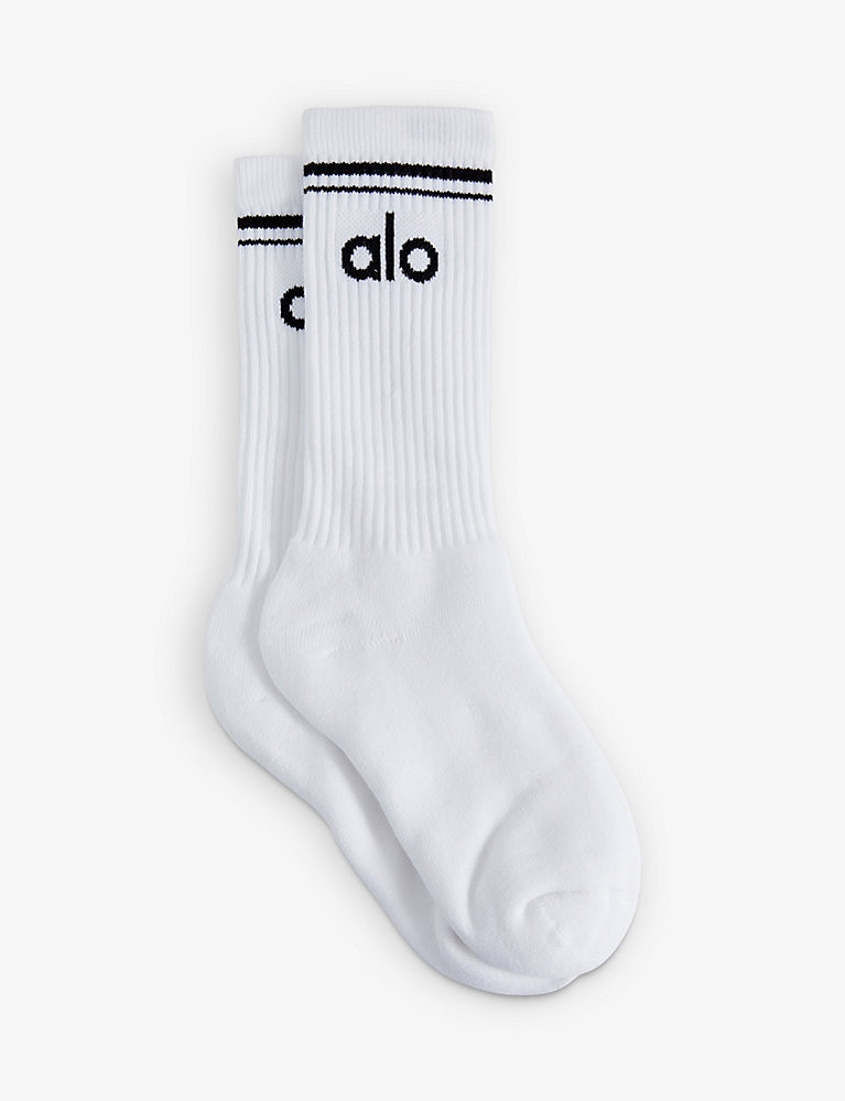 Throwback stripe stretch-cotton blend socks | Selfridges