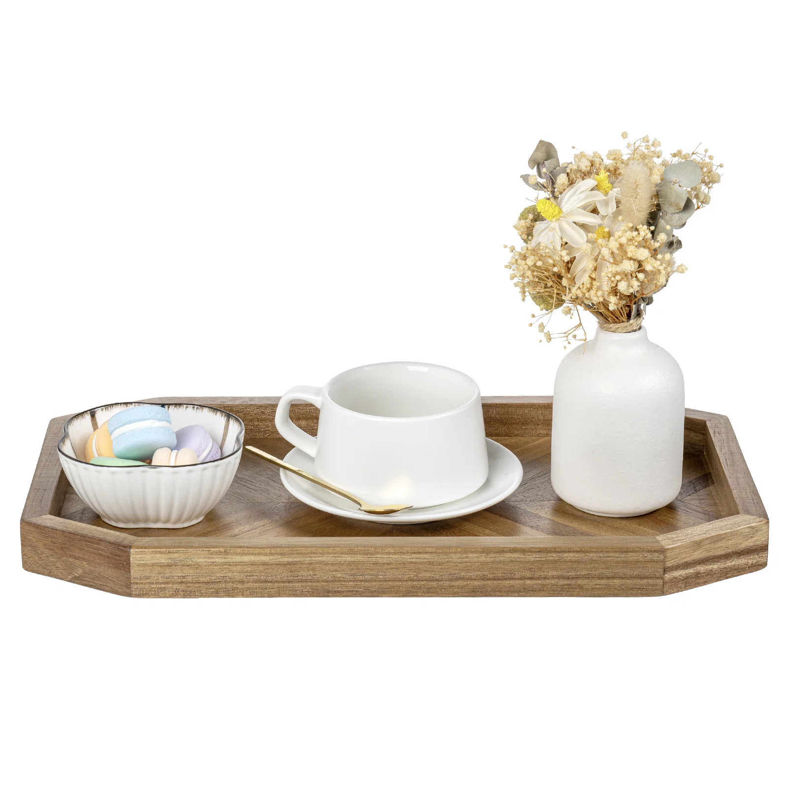 Solid Acacia Wood Decorative Serving Tray | Wayfair North America