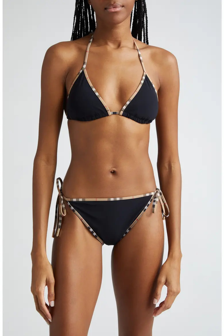 Mata Check Trim Two-Piece Swimsuit (Women) | Nordstrom | Nordstrom
