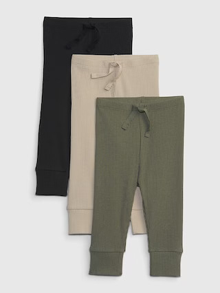 Baby First Favorites TinyRib Pants (3-Pack) | Gap (US)