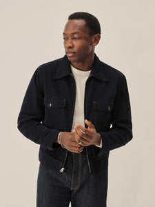 Midnight Italian Doeskin Station Jacket - Buck Mason- Modern American Classics | Buck Mason