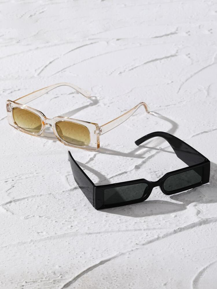 New
     
      2pairs Women Geometric Frame Fashionable Sunglasses For Daily Life | SHEIN