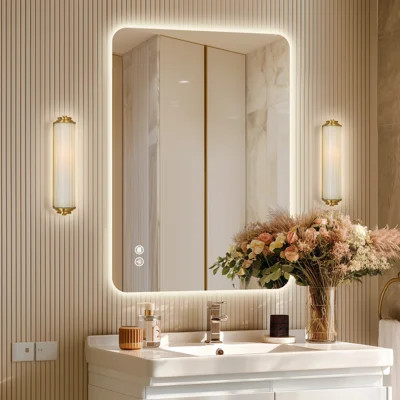 UL Certified LED Anti-Fog Tempered Glass Bathroom/Vanity Mirror - Basics by Wayfair\u2122 | Wayfair North America