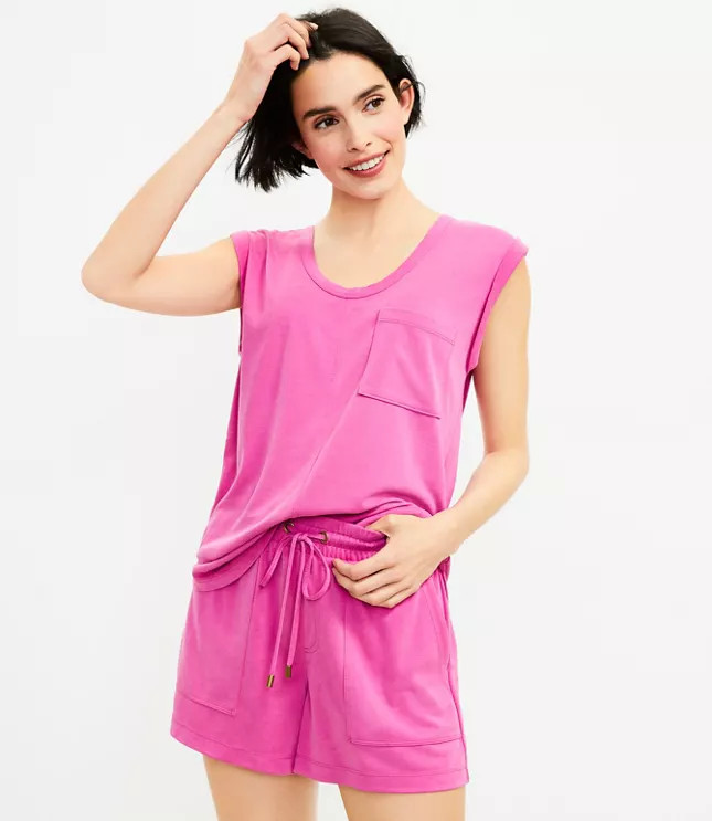 Lou & Grey Sandwashed Shorts | LOFT