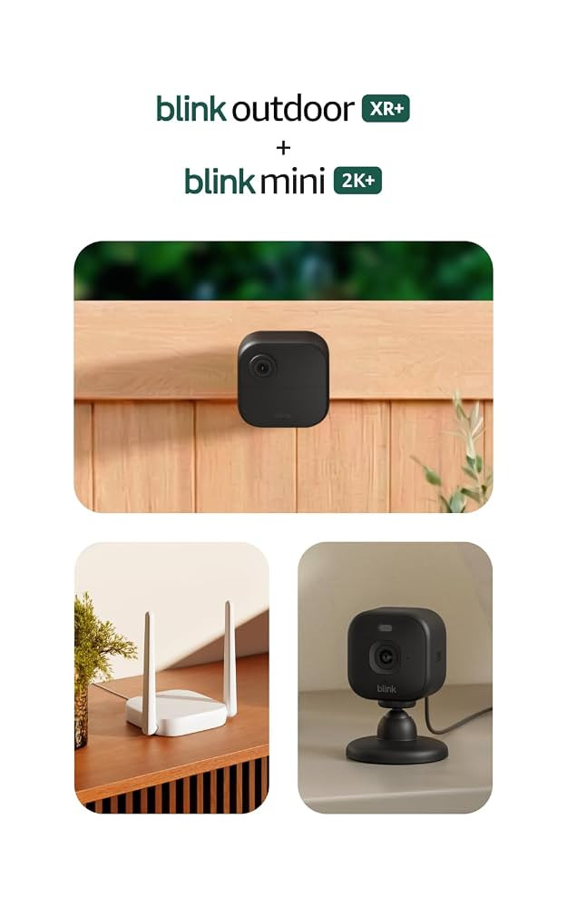 Blink Outdoor XR+ and Mini 2K+ \u2014 Extended range wireless Outdoor 4 cameras and plug-in 2K in... | Amazon (US)