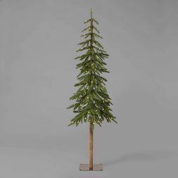 5&#39; Pre-Lit LED Downswept Alpine Balsam Artificial Christmas Tree Warm White Dew Drop Lights -... | Target