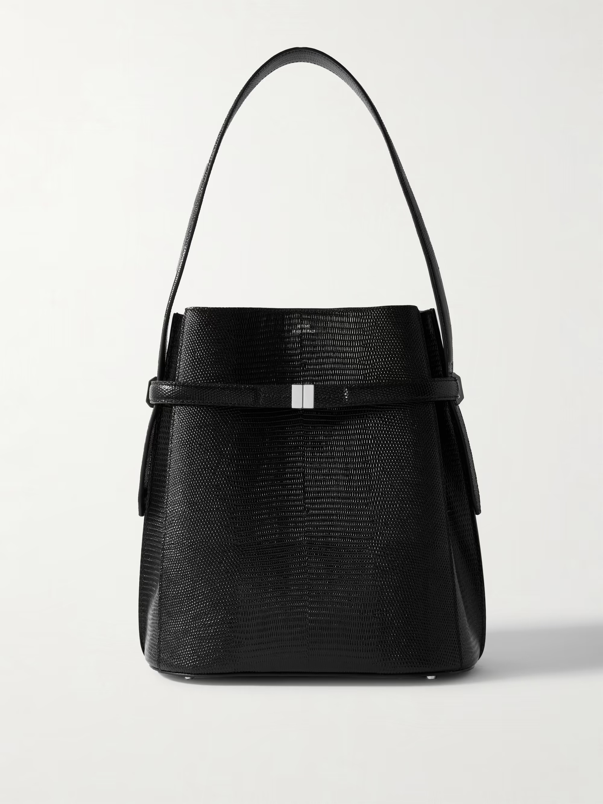 Belted lizard-effect leather tote | NET-A-PORTER (UK & EU)