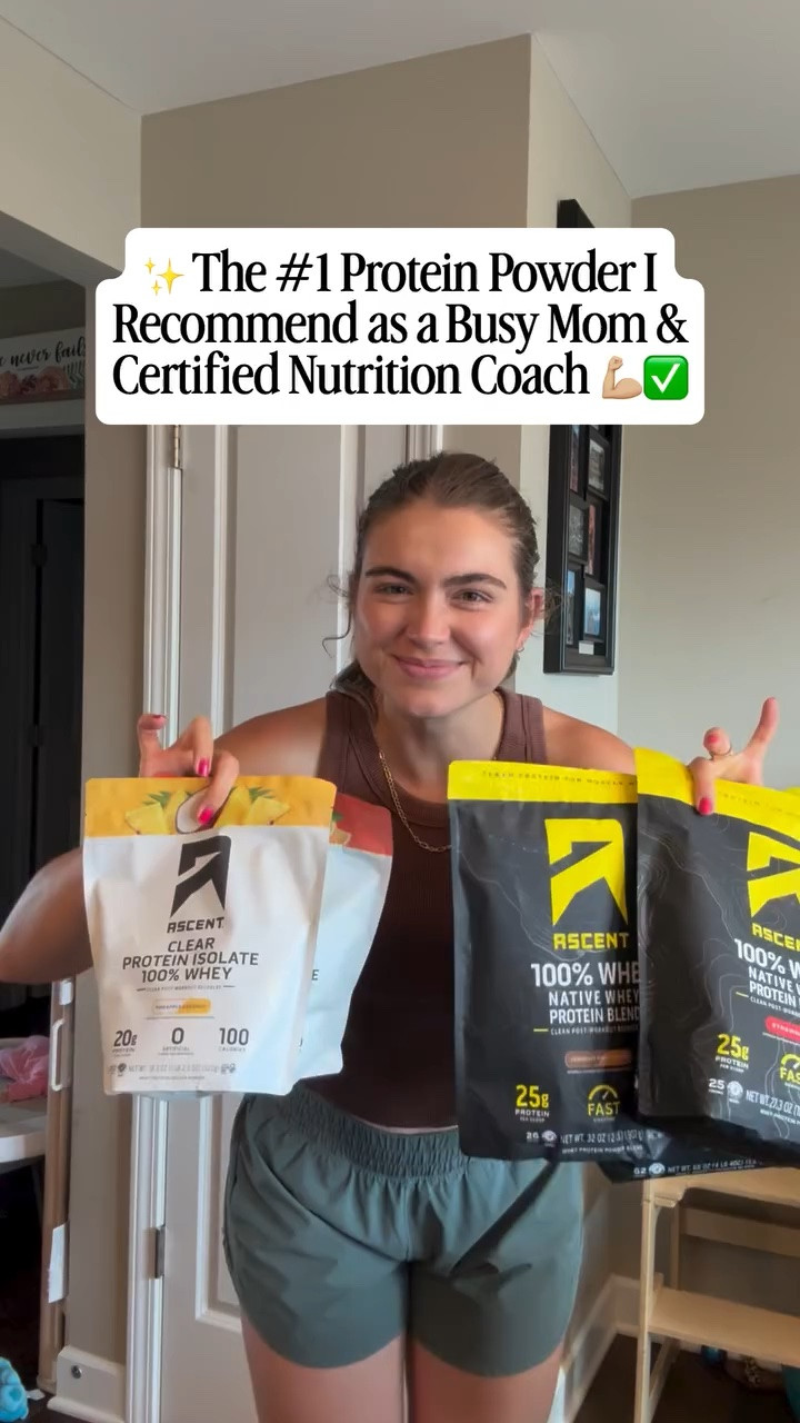 If you’re a busy parent chasing toddlers, squeezing in workouts during nap time & trying to build muscle or lose weight… protein isn’t optional it is essential💪🏼❤️‍🩹

Getting enough protein can help:
✨ Support muscle growth and recovery
✨ Keep you feeling fuller for longer
✨ Help maintain lean muscle while losing body fat
✨ Give you the fuel to keep up with your little ones all day

One of my go-to protein powders is @ascent_protein because it keeps the ingredient list simple:
✔️ 25g of fast-digesting protein per serving
✔️ NO sucralose
✔️ No artificial ingredients
✔️ Great taste and mixes easily

#LTKfoodie #LTKfitnessgoals #LTKmorningroutine