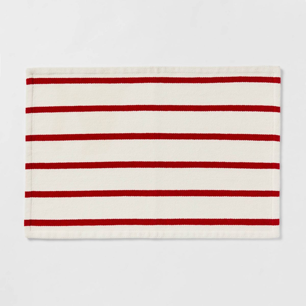 20"x30" Striped Christmas Bath Rug Red/White - Threshold™ | Target