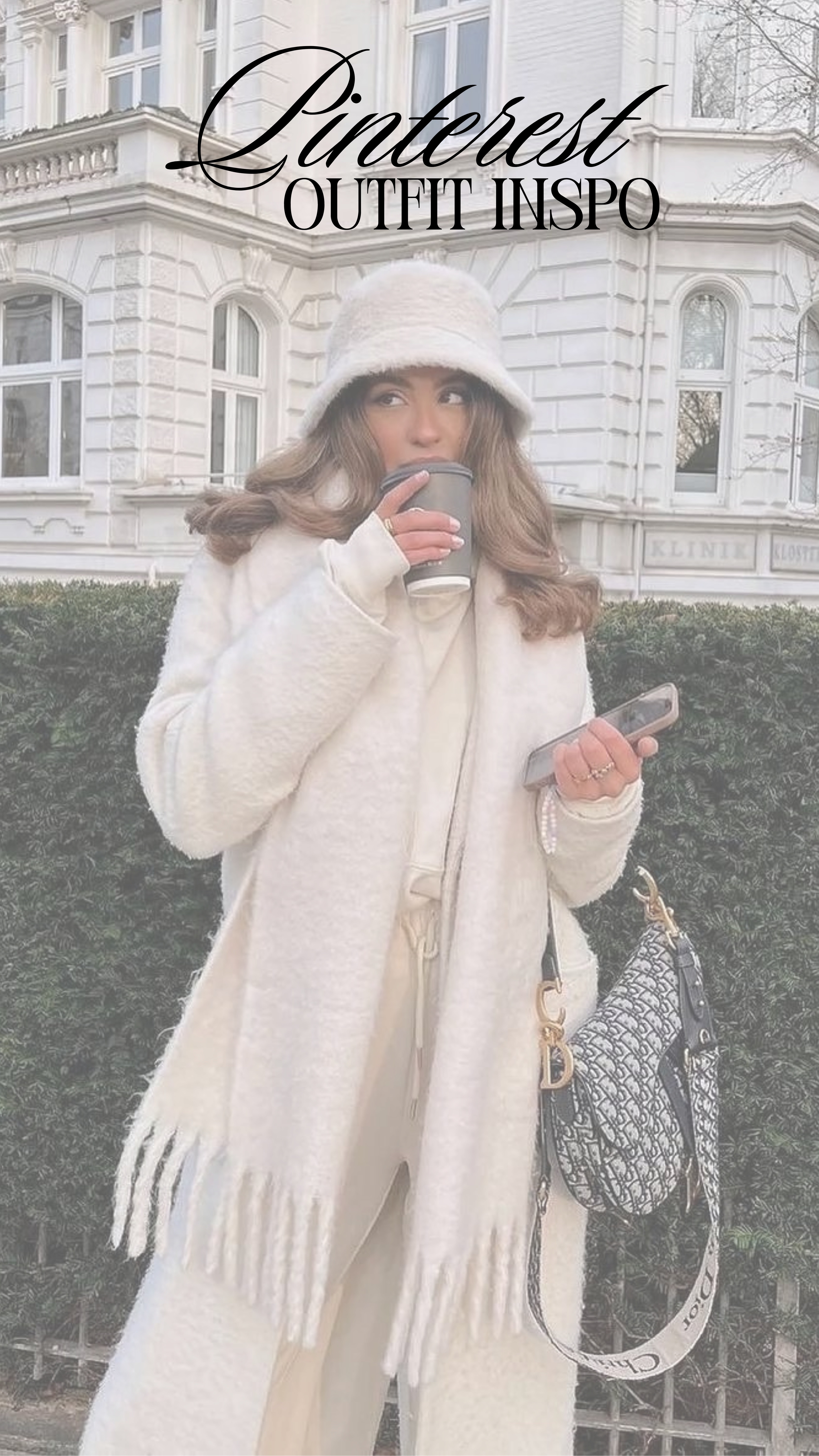 cozy winter vibes
chic monochrome outfit paired with iconic saddle bag

#WinterStyle #OOTD #PinterestInspo