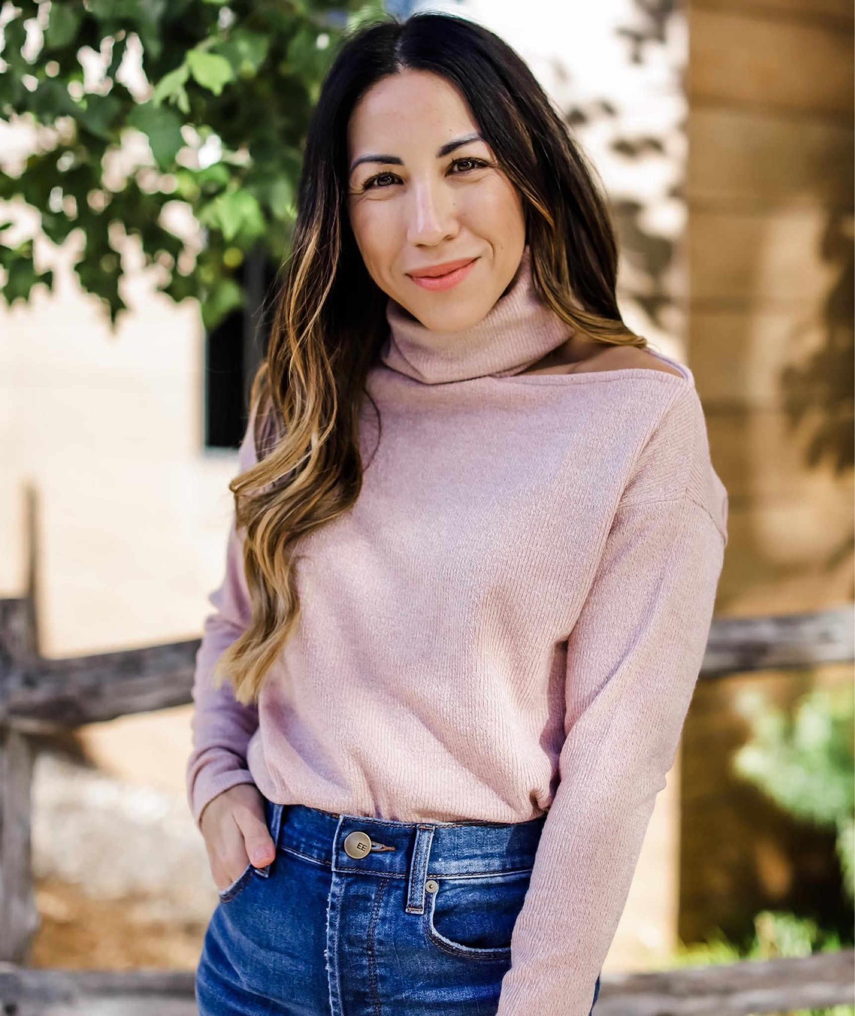 Gibson look, cutout sweater, mock neck 

Wearing xs

#LTKsalealert #LTKunder100