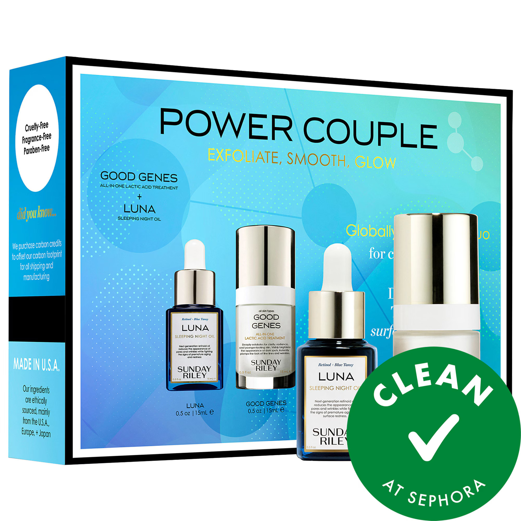 Sunday Riley Power Couple Advanced Retinol and Lactic Acid Duo | Sephora (US)