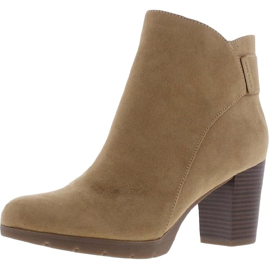 Anne Klein Womens Faux Suede Embellished Ankle Boots | Amazon (US)