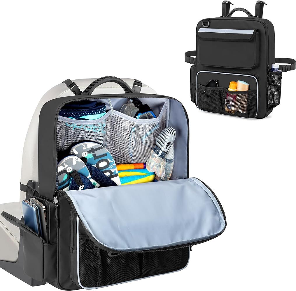 Waterproof Boat Organizers and Storage, Boat Back Seat Carrying Bag with Rubber Handle and Adjust... | Amazon (US)
