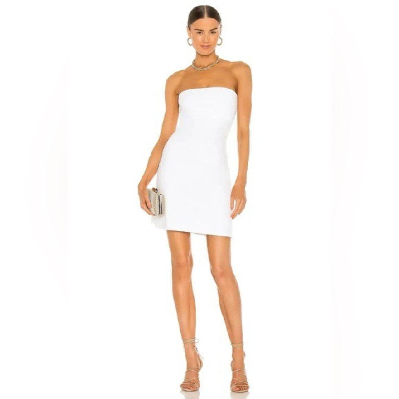 Susana Monaco Women's Bodycon Dress - White - L | Depop US
