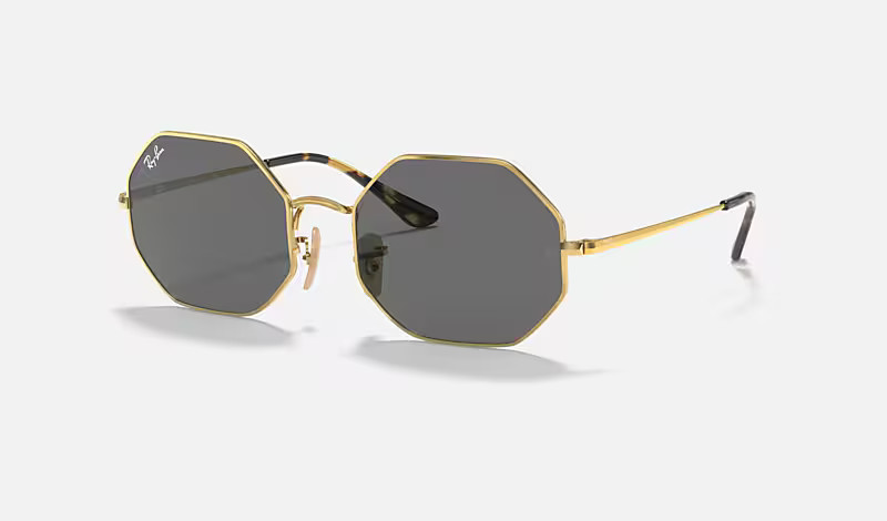 Lenses:    Dark Grey Classic   +   Frame:  Gold | Ray-Ban (US)
