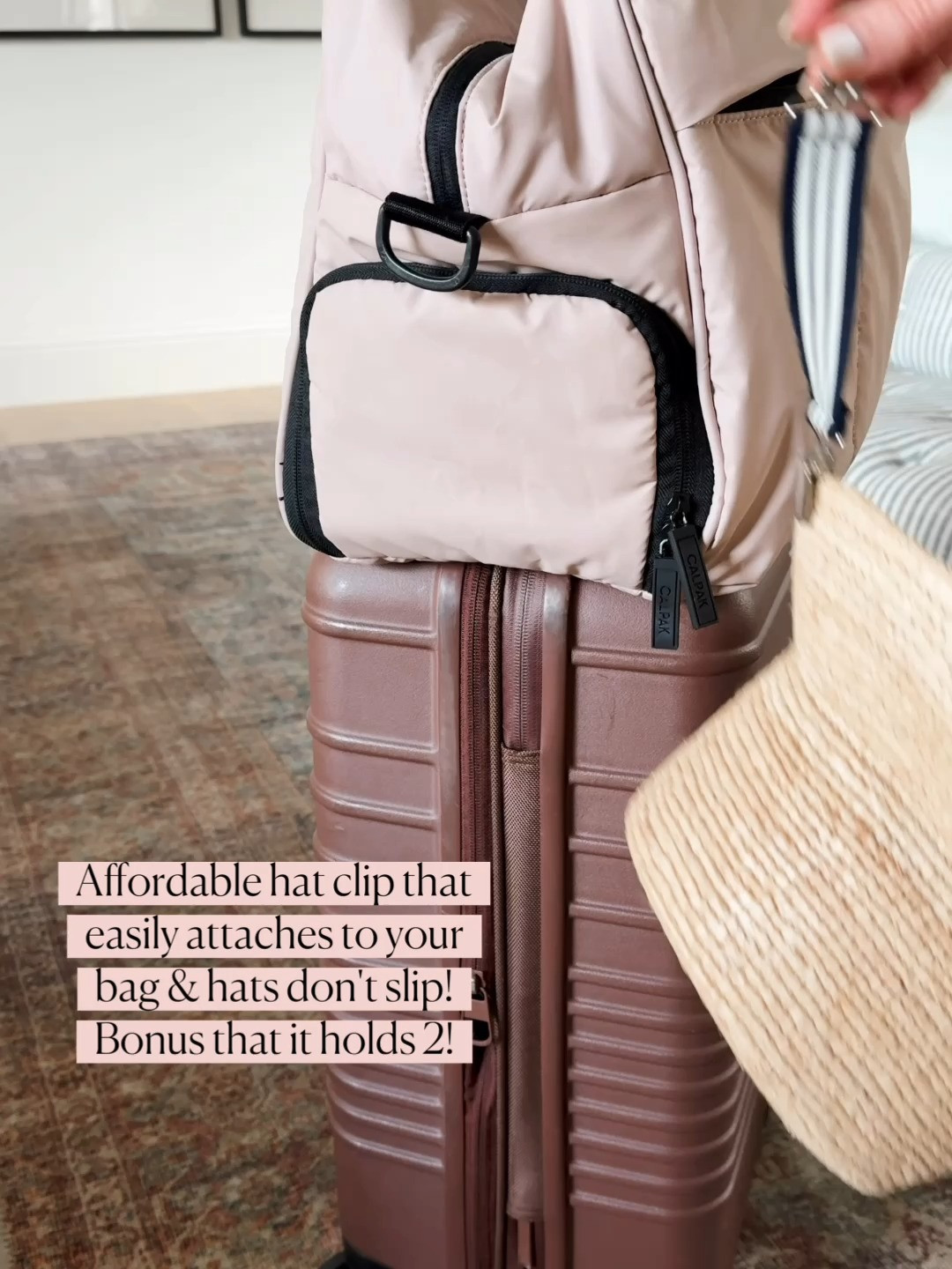 Sugarplum Travel Essentials 

the clip that make bringing along your favorite hates, easy!  

 #LTKSeasonal #LTKOver40 #LTKTravel