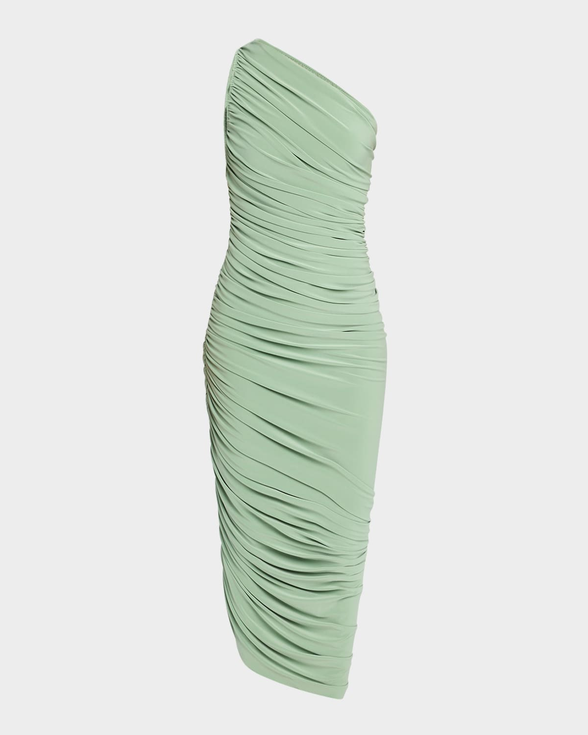 Diana Asymmetric Ruched Gown | Neiman Marcus