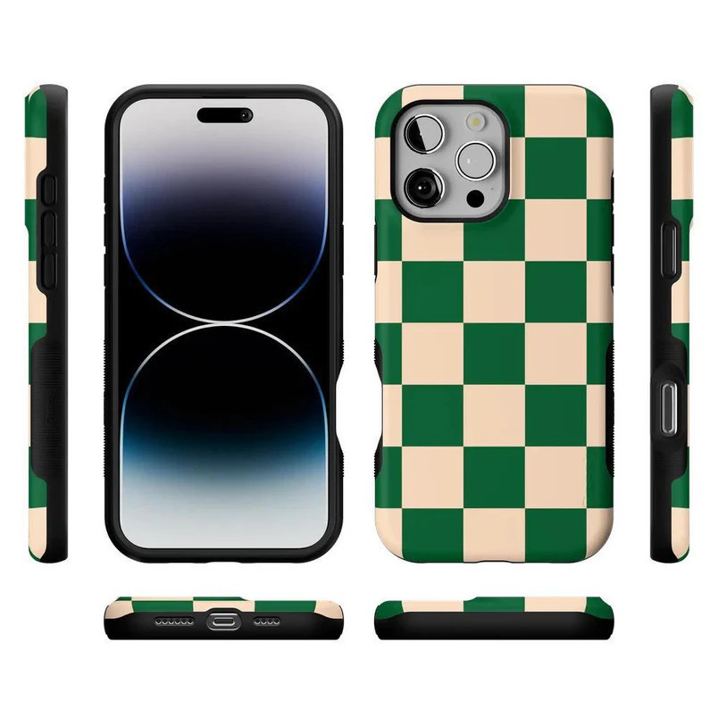 Fit Check | Green Checkerboard Case | CASELY