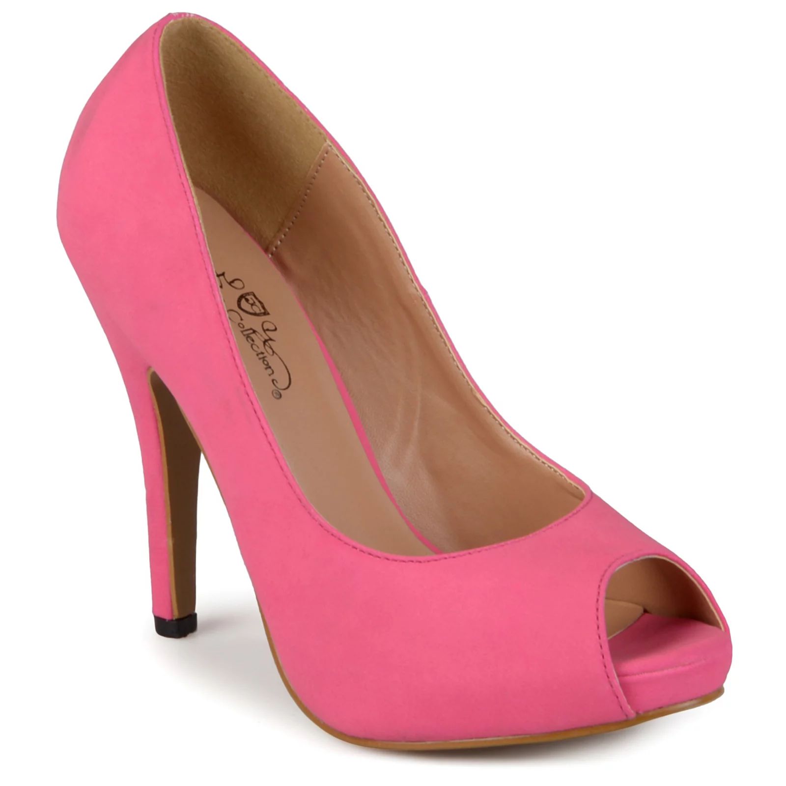 Journee Collection Lois Women's Peep-Toe Platform High Heels, Girl's, Size: 9, Pink | Kohl's