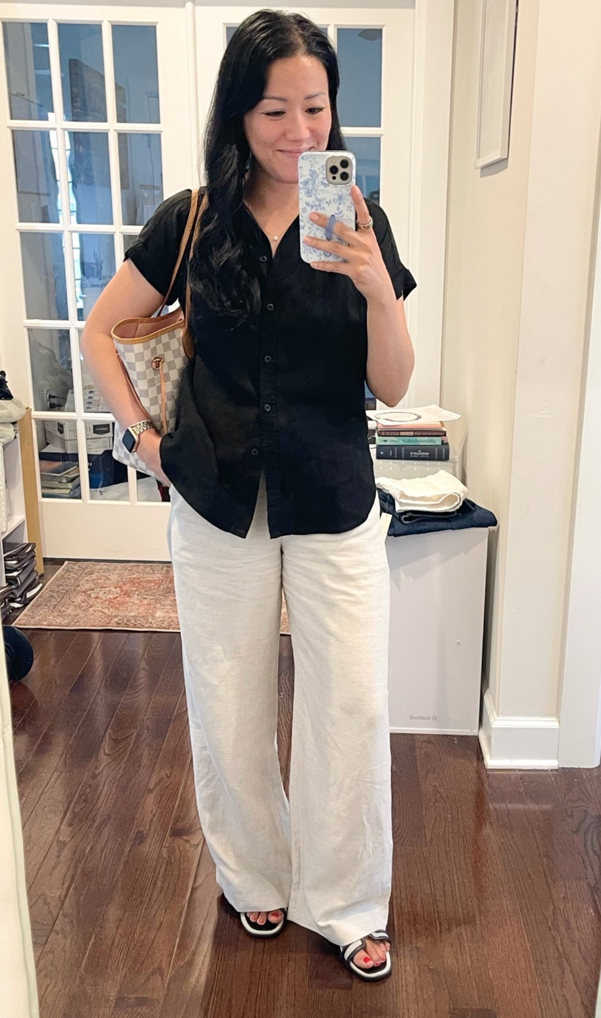 Exact top is older from Walmart 
Size small pants
Sandals are true to size 

Church outfit

#LTKootd #LTKOver40 #LTKSeasonal