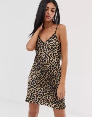 AllSaints hennie leopard print slip dress | ASOS US